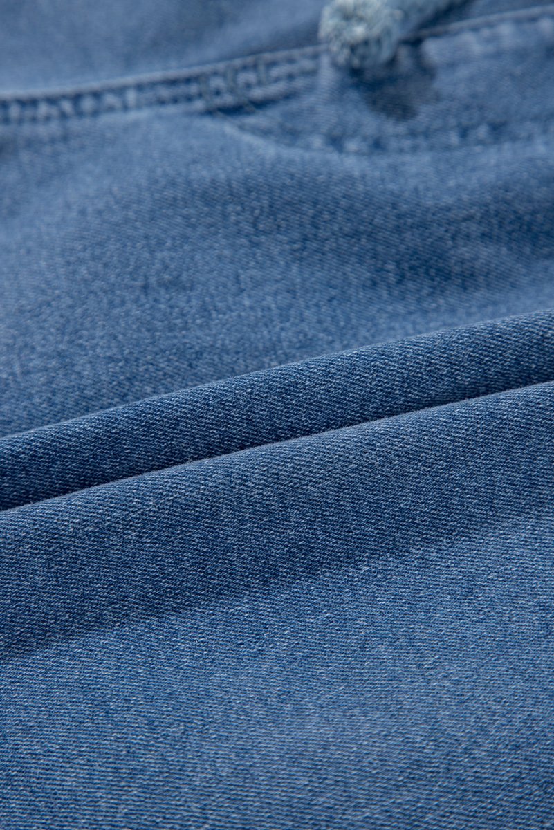 Ashleigh Blue Drawstring High Waist Casual Denim Shorts - Love Salve